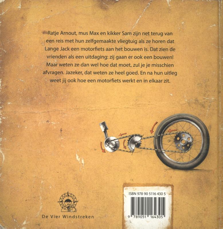 Achterkant van Hoe bouw je een motorfiets?