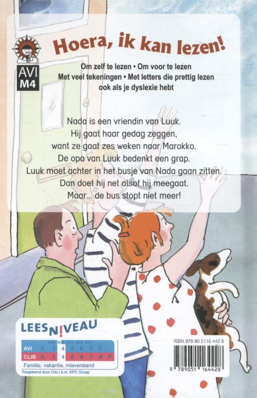 Achterkant van Met het busje mee!