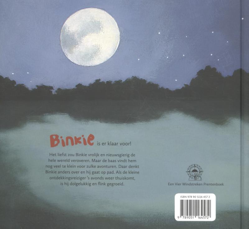 Achterkant van Binkie