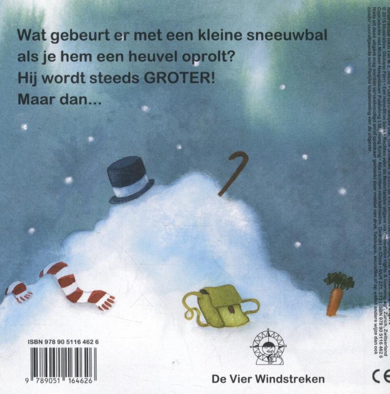 Achterkant van De sneeuwbal