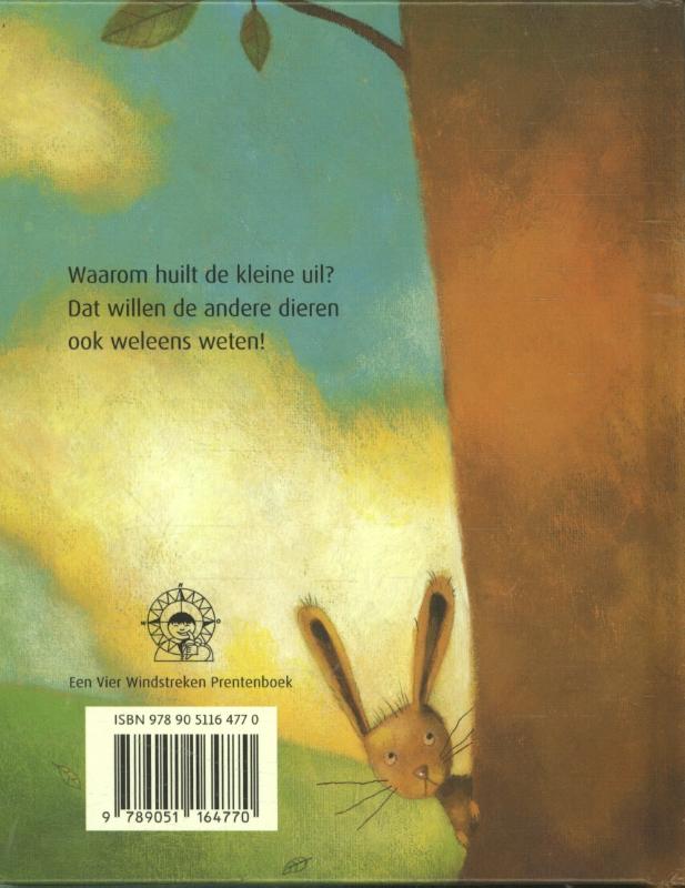 Achterkant van Waarom huil je, kleine uil?