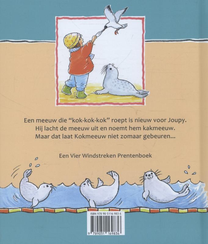 Achterkant van Joupy en kokmeeuw