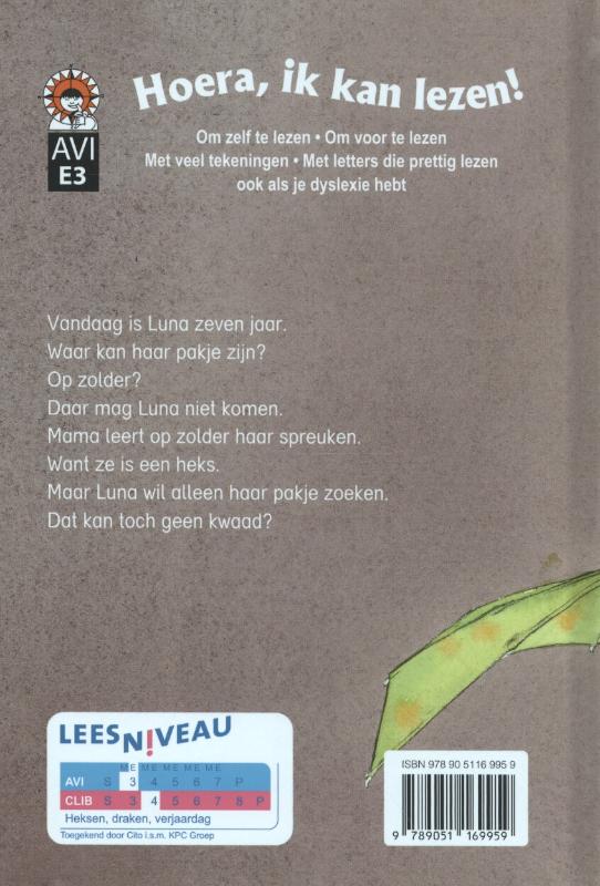 Achterkant van Luna tovert een draak
