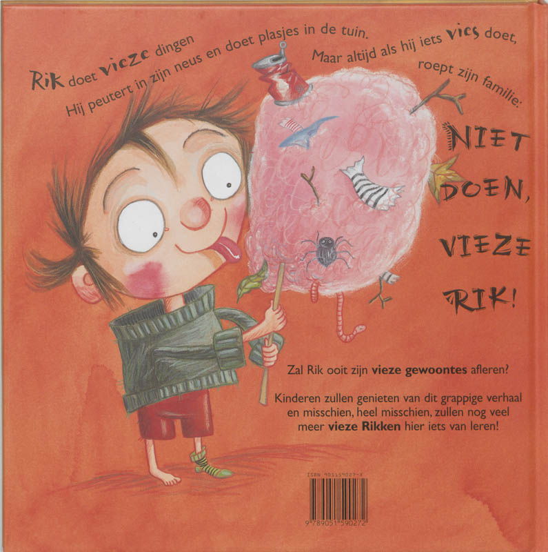 Achterkant van Vieze Rik