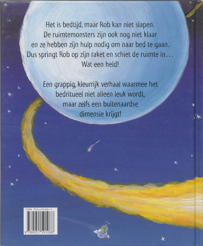 Achterkant van Rob Raket