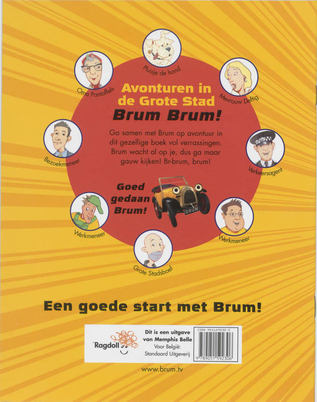 Achterkant van Gele omslag