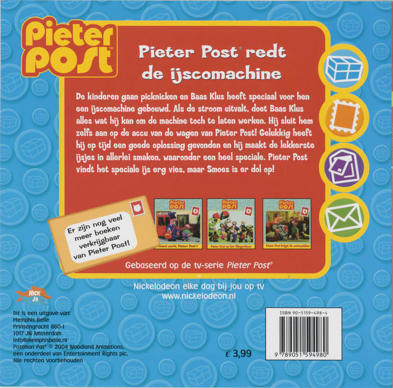 Achterkant van Pieter Post redt de ijscomachine