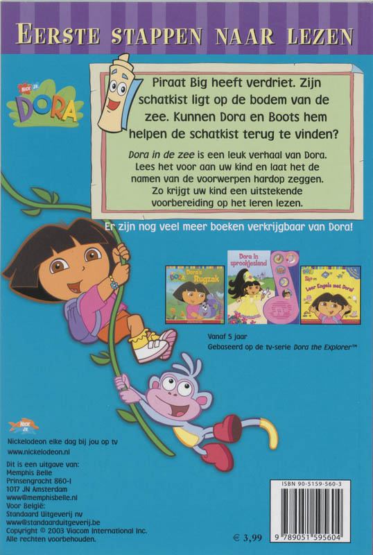 Achterkant van In de zee