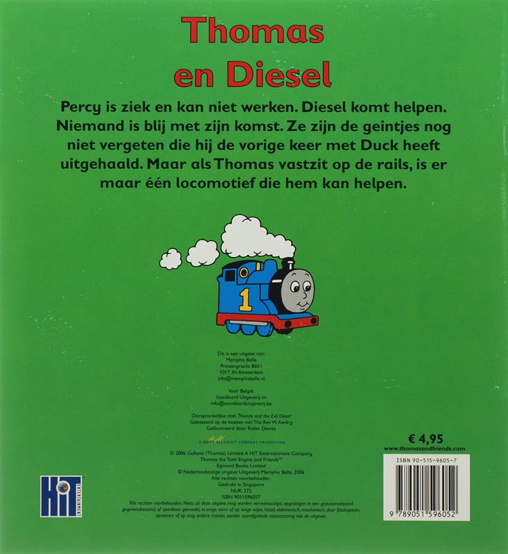Achterkant van Thomas en Diesel