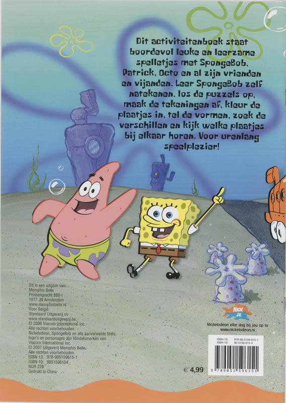 Achterkant van Activiteitenboek