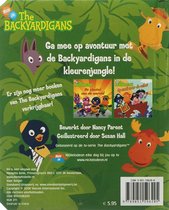 Achterkant van Avontuur in de kleurenjungle