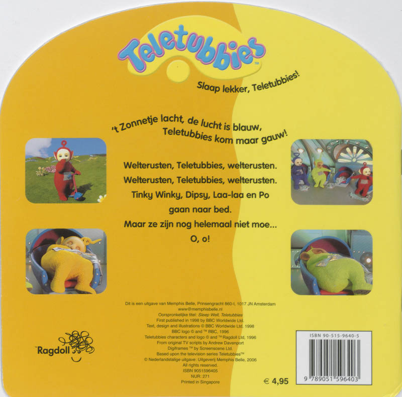 Achterkant van Slaap lekker, Teletubbies!