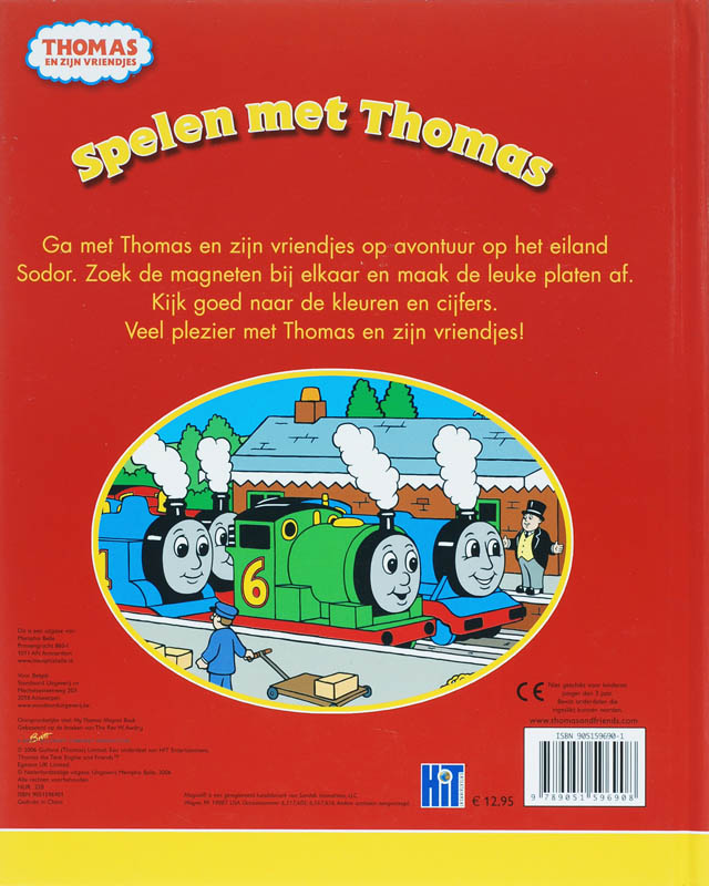 Achterkant van Spelen met Thomas