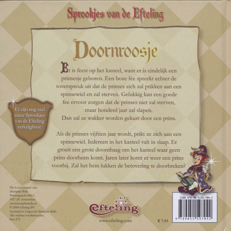 Achterkant van 1 Doornroosje