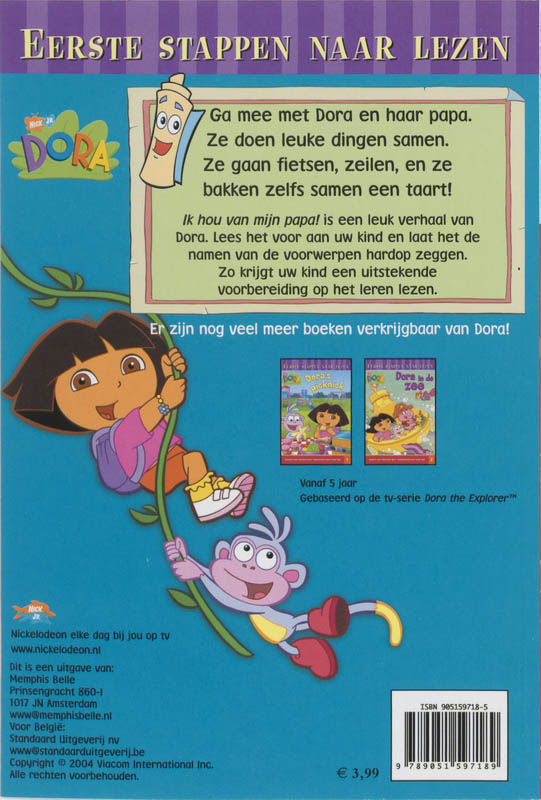 Achterkant van Ik hou van mijn papa!