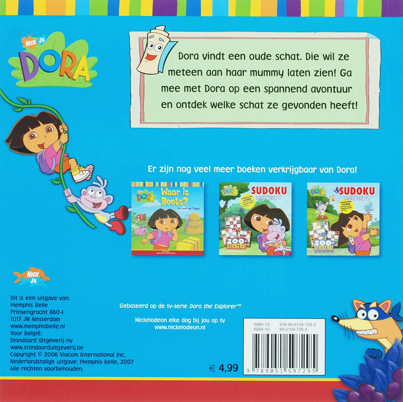 Achterkant van Schatgraven met Dora