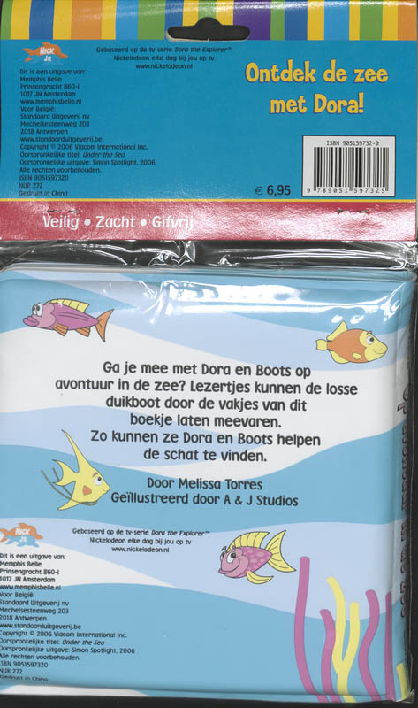 Achterkant van Op avontuur in de zee