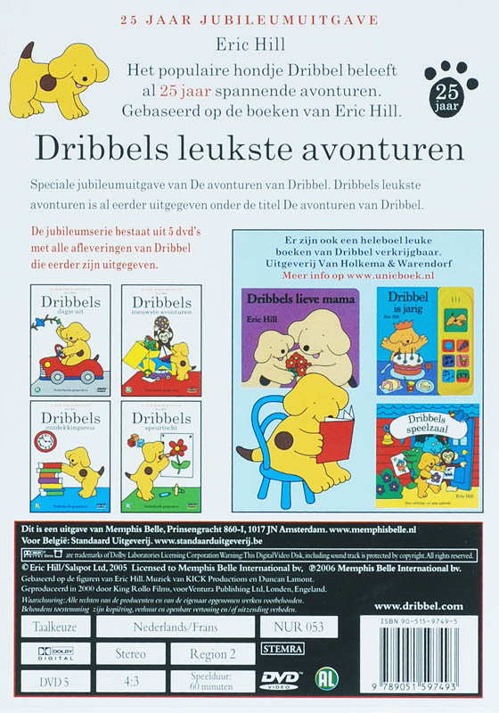 Achterkant van Dribbels leukste avonturen