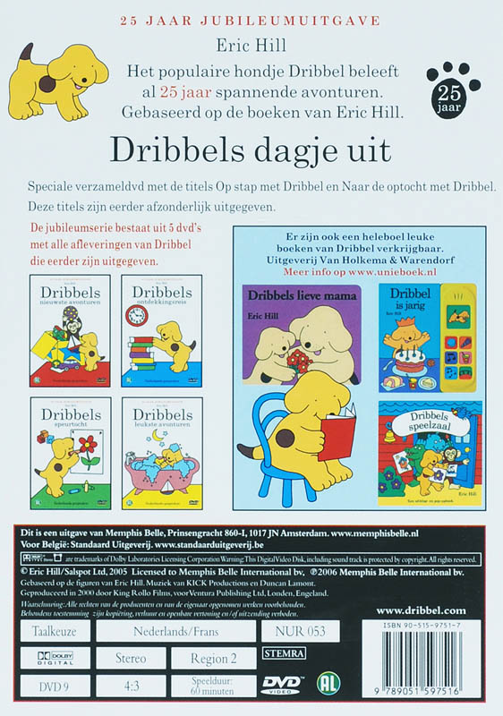 Achterkant van Dribbels dagje uit