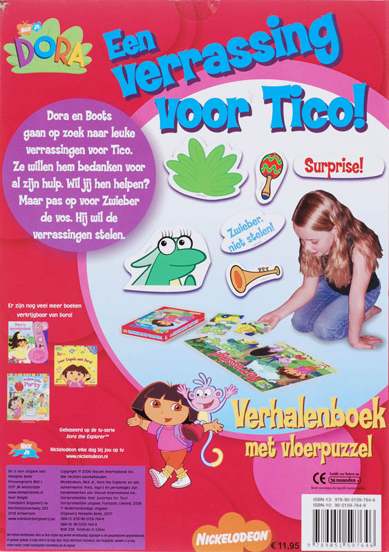 Achterkant van Een verrassing voor Tico