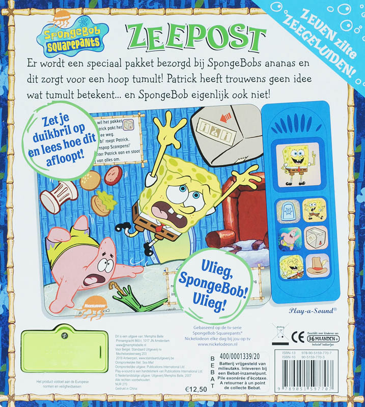 Achterkant van Zeepost