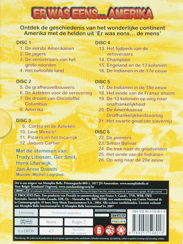 Achterkant van Amerika