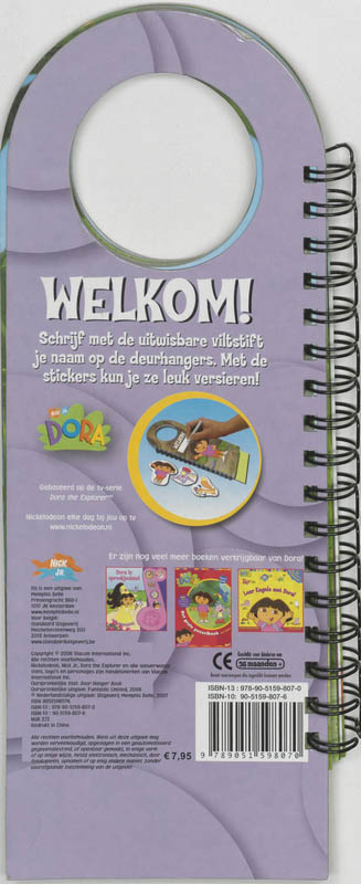 Achterkant van Dora's deurhangers