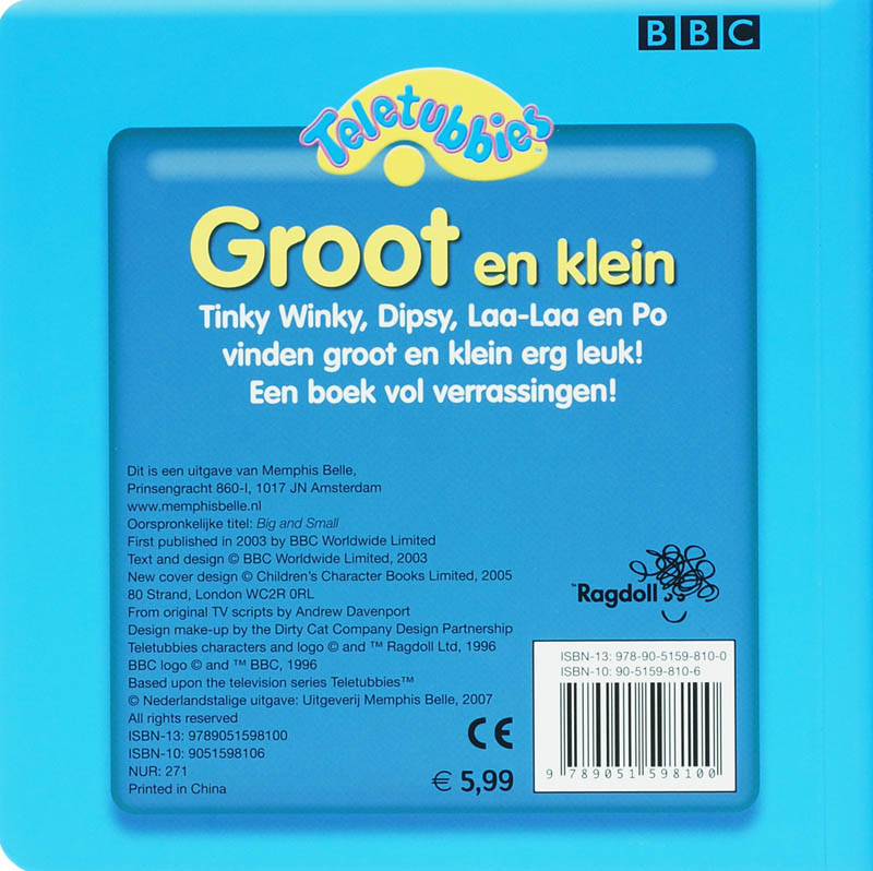 Achterkant van Groot en klein