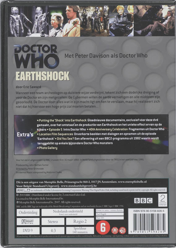 Achterkant van Earthshock