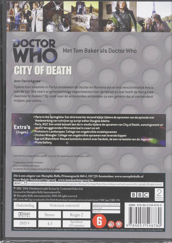 Achterkant van City of Death