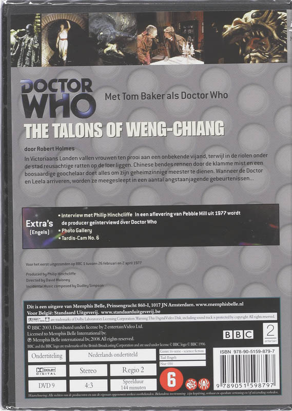 Achterkant van The Talons of Weng-Chiang