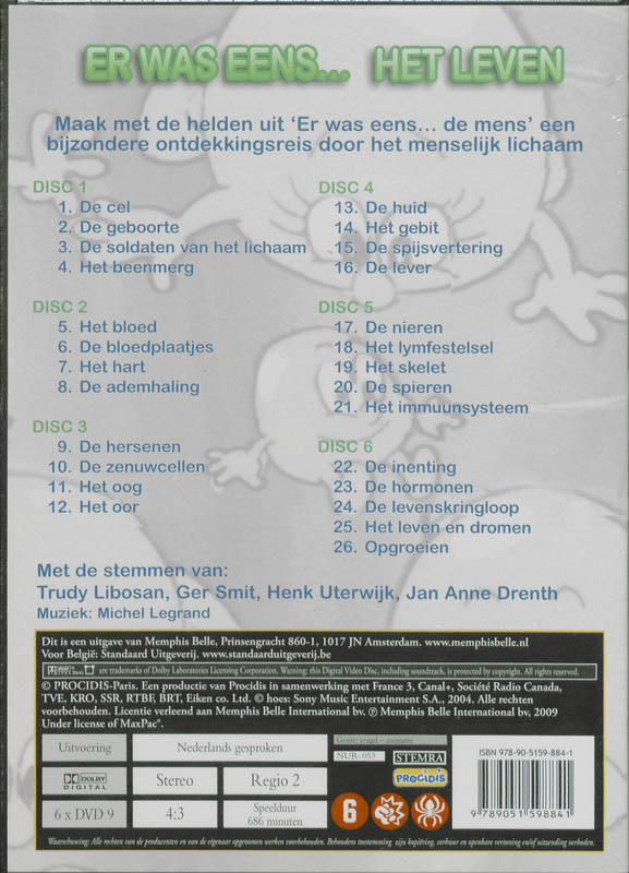 Achterkant van Er was eens het leven
