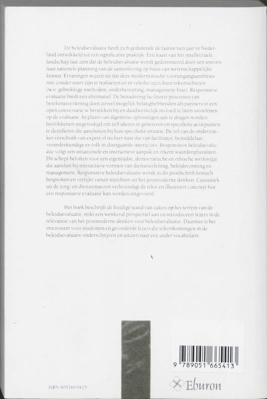 Achterkant van Responsief evalueren