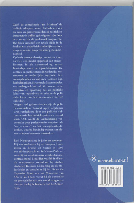 Achterkant van De prijs van het politieke primaat