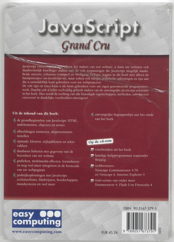 Achterkant van Javascript Grand Cru