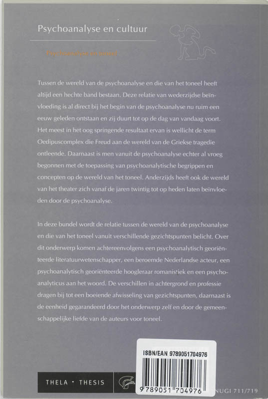 Achterkant van Psychoanalyse & toneel