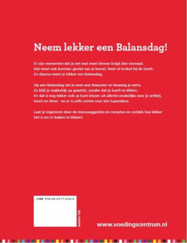 Achterkant van 50 keer lekker een balansdag