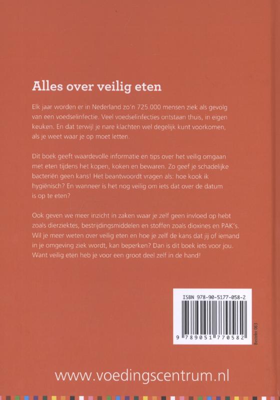 Achterkant van Alles over veilig eten