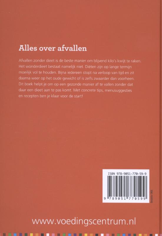 Achterkant van Alles over afvallen