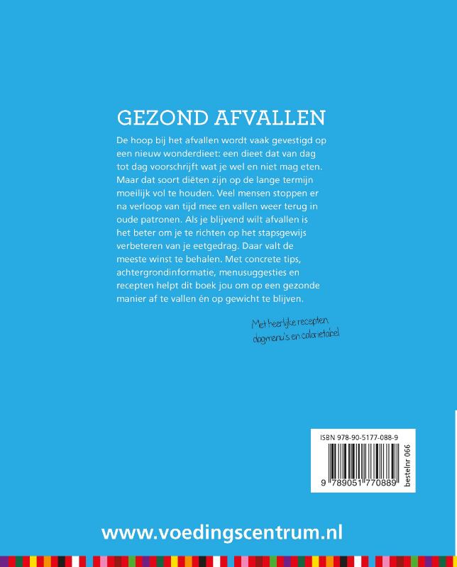 Achterkant van Gezond afvallen