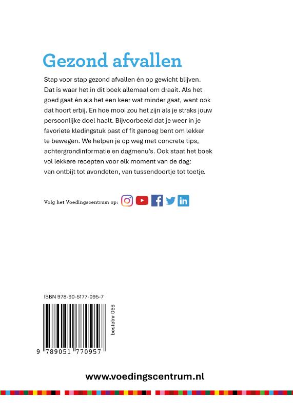 Achterkant van Gezond afvallen