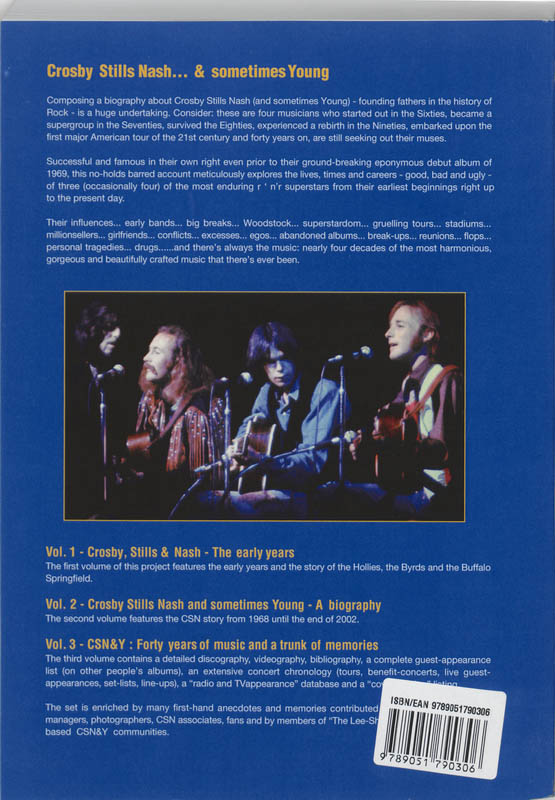 Achterkant van Crosby, Stills, Nash and sometimes Young
