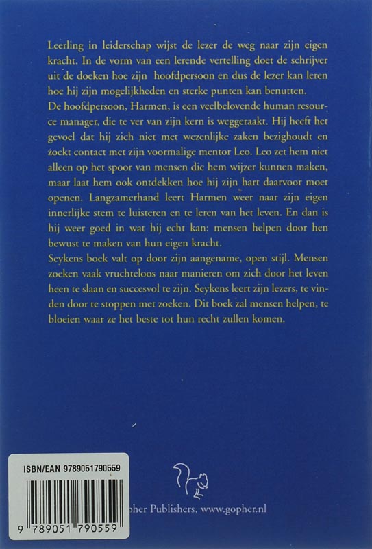 Achterkant van Leerling in leiderschap