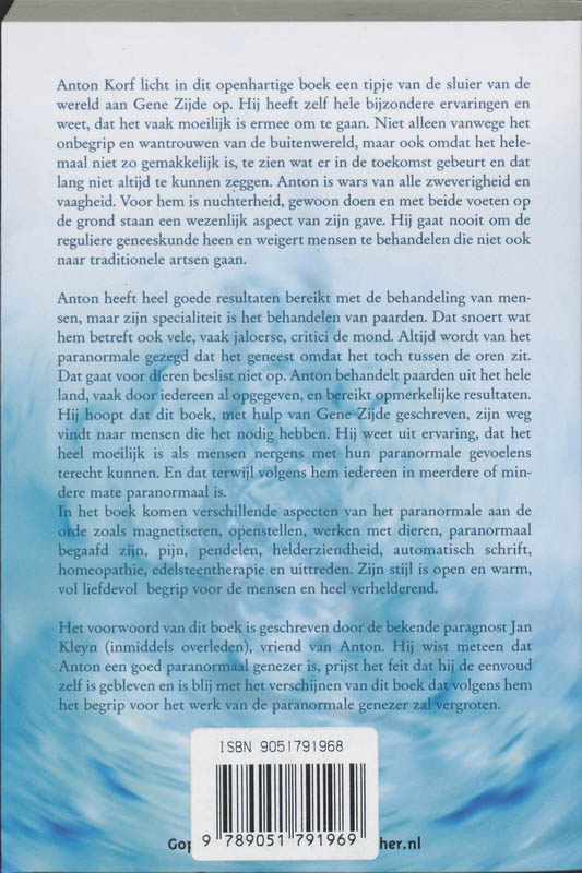 Achterkant van Paranormaal is het licht