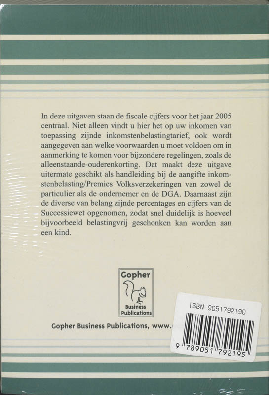Achterkant van 2005