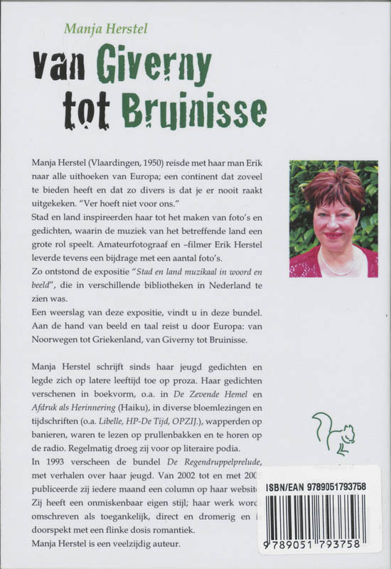 Achterkant van Van Giverny tot Bruinisse