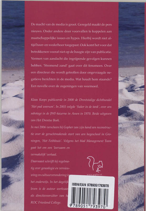 Achterkant van Stromend Zand