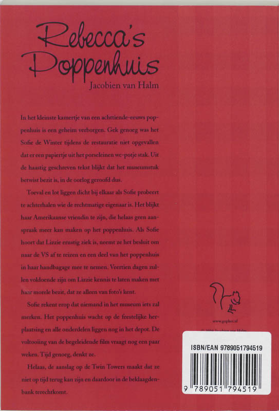 Achterkant van Rebecca's poppenhuis