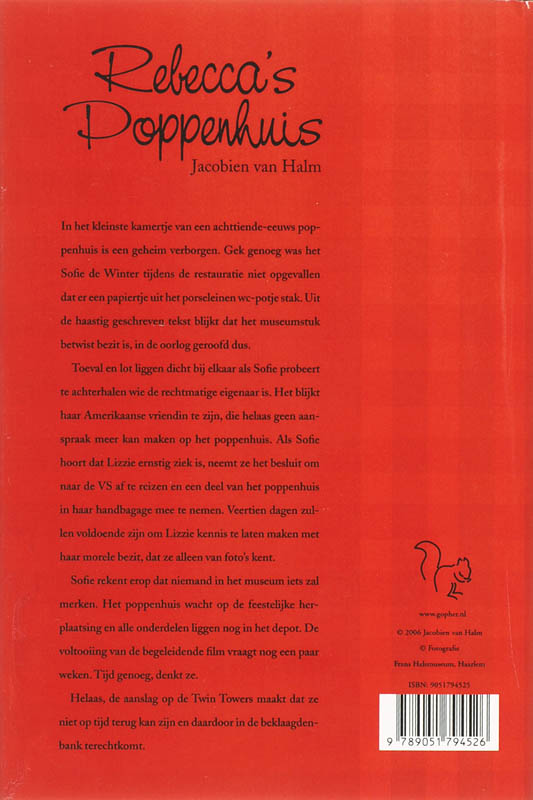 Achterkant van Rebecca's poppenhuis