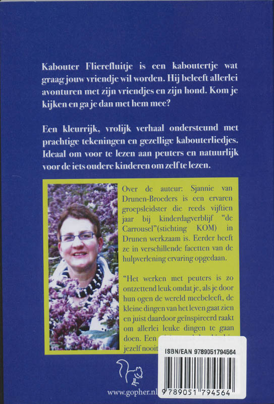 Achterkant van Kabouter Flierefluitje
